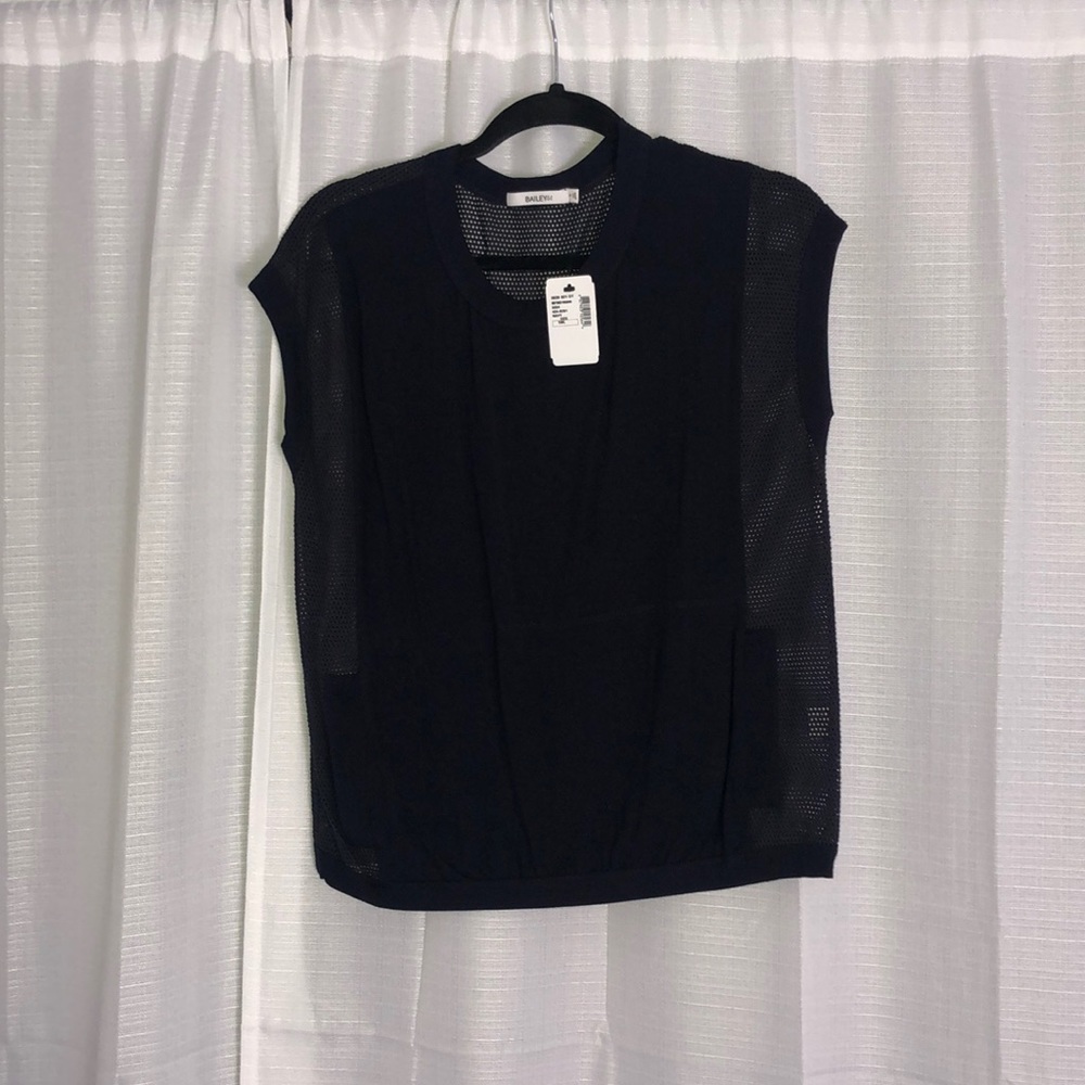 Blouse with mesh back